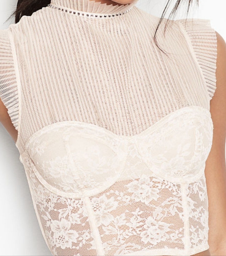 Victoria's Secret Dream Angels Corset/Bralette/Top with Diamantes Size 34D